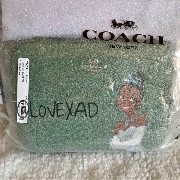 SOLD‼️ 💚✨ NEW Coach x Disney Princess Tiana Purse ✨💚 - Picture 9 of 9
